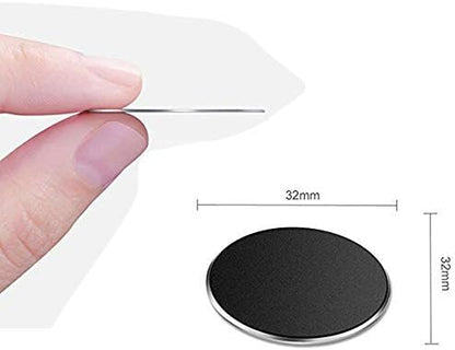 Adhesive Metal Plate Mounting Kits, Universal Discs Magnet Patch Compatible with Air Vent Magnetic Car/Vehicle Mount Holder