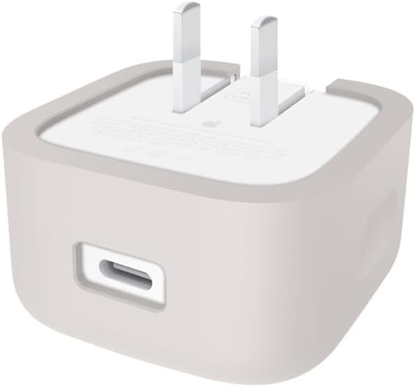 Suitable for Apple 40W Dynamic Power Adapter Protective Case, Minimalist Solid Color 40W Charger Soft Shell, Skin - Friendly Silicone, Drop - Proof, Scratch - Proof Shell (Grey)