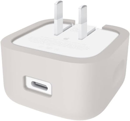 Suitable for Apple 40W Dynamic Power Adapter Protective Case, Minimalist Solid Color 40W Charger Soft Shell, Skin - Friendly Silicone, Drop - Proof, Scratch - Proof Shell (Grey)
