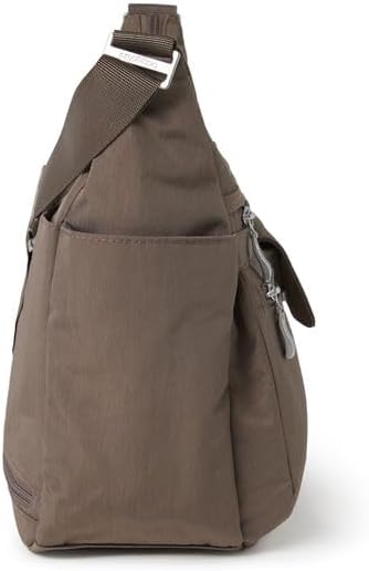 Baggallini womens Everywhere Bagg Crossbody Women 11x9 Lightweight Nylon Hobo Water-resistant Travel Bag W/Rfid