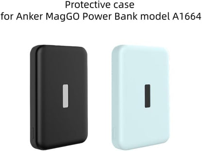 Protective Silicone Sleeve Cover for Anker MagGO Power Bank 10000mah 15w Model A1664 Anti-Scratch Shockproof Drop-Resistant Dust-Proof Dirt-Proof Skin-Friendly Case Shell Accessories (Green)