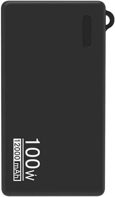 Soft Silicone Case for Huawei 12000mAh 100WW Power Bank Dustproof Protective Shockproof Power Bank Case Sleeve Protective Cover Accessories (Black)
