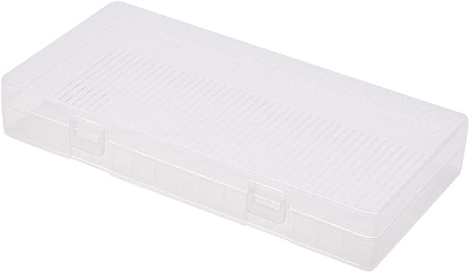 Heyiarbeit 8 x 18650 Battery Storage Case Holder Organizer Box Transparent