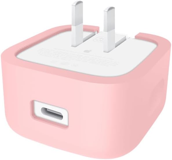 Suitable for Apple 40W Dynamic Power Adapter Protective Case, Minimalist Solid Color 40W Charger Soft Shell, Skin - Friendly Silicone, Drop - Proof, Scratch - Proof Shell (Pink)