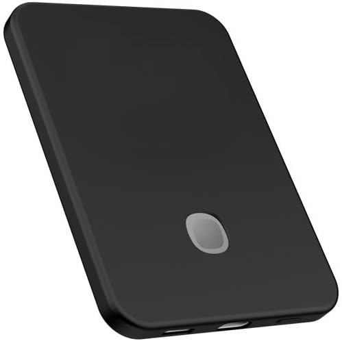 Silicone Protective Case Compatible with Xiaomi Jinsha River Magnetic Power Bank, Shockproof, Dustproof, Full Coverage, Portable Use (Black)
