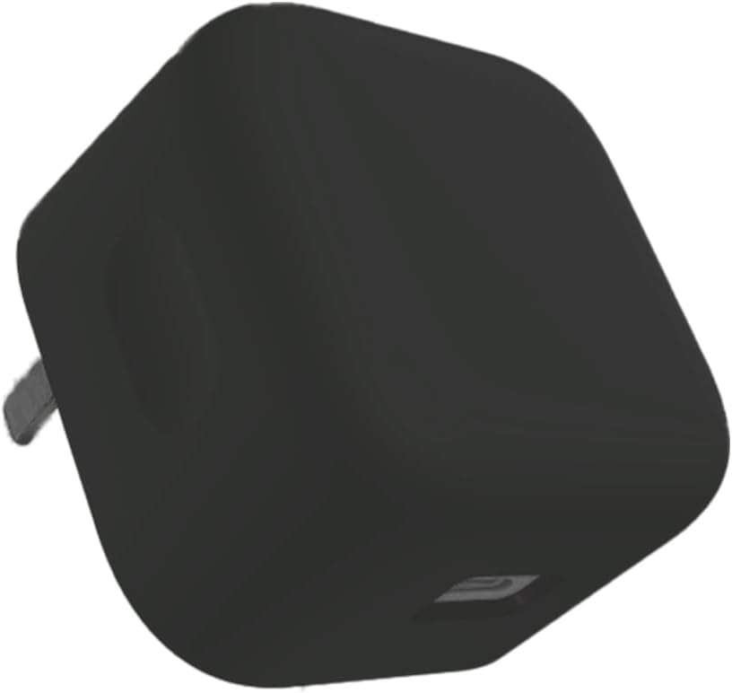 Case for Apple 40W Charger, WUNIAK Soft Silicone Protective Portable Scratch Shock Resistant Shell,Black