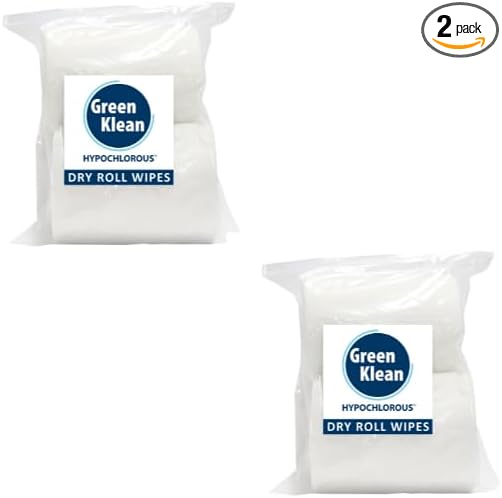 Dry Wipes – 100 Count (4x6) | Lint-Free Disposable | Designed for HOCl Wipes Kits | DIY Cleaning & Sanitizing Cloths (4 Pack)