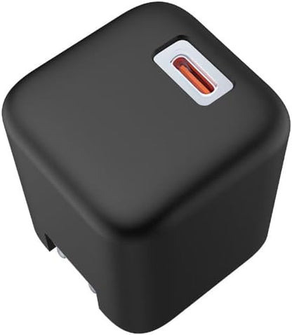 Case for Torras Ice Block 45W, Charger Silicone Protective Case, USB-C Power Adapter Shockproof & Dustproof Cover Shell (Black)