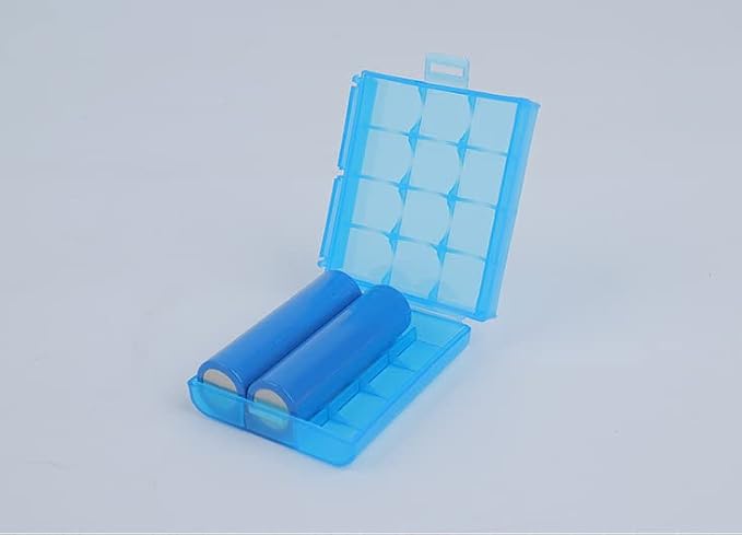 Heyiarbeit AA/AAA Battery Storage Case Holder Box, Blue Color, 1Pcs