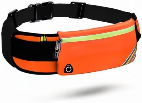 USHAKE Running Belt with Bounce-Free Pouch for iPhone and Samsung Galaxy - Ideal for Running, Walking, Cycling, and Gym Workouts