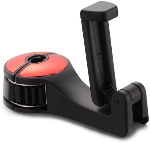 Car Headrest Hook Phone Car Holder Car Hanger for A4 B6 Seat Back Hanger Storage Hook Phone Holder Auto Fastener Clip (Red)