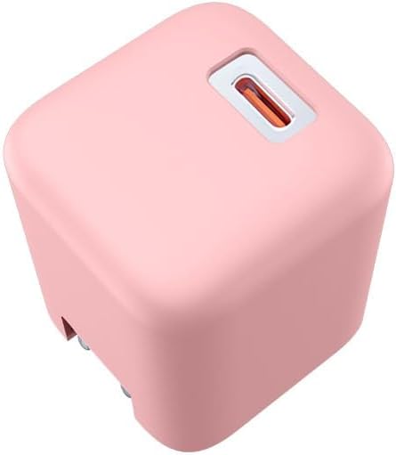 Case for Torras Ice Block 45W, Charger Silicone Protective Case, USB-C Power Adapter Shockproof & Dustproof Cover Shell (Pink)