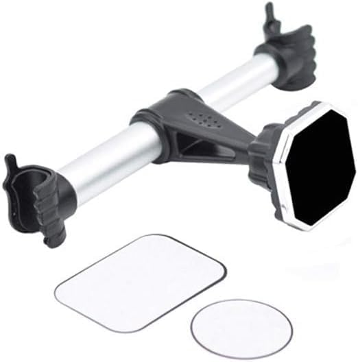 Car Headrest Mount Holder Back for Seat Headrest Magnetic Holder Mount Mobile Ph, Silverr