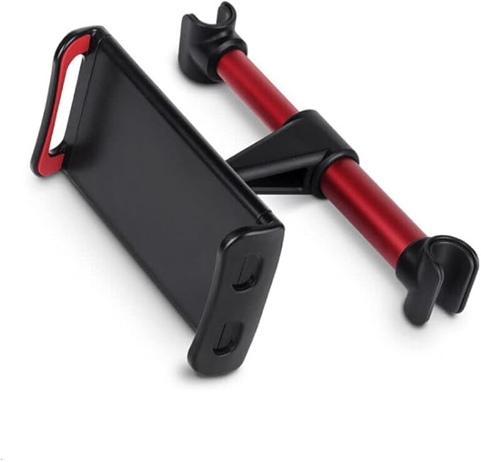 360 Degree Rotation Car Headrest Holder for iPhone/iPad/Cell Phone (Red)