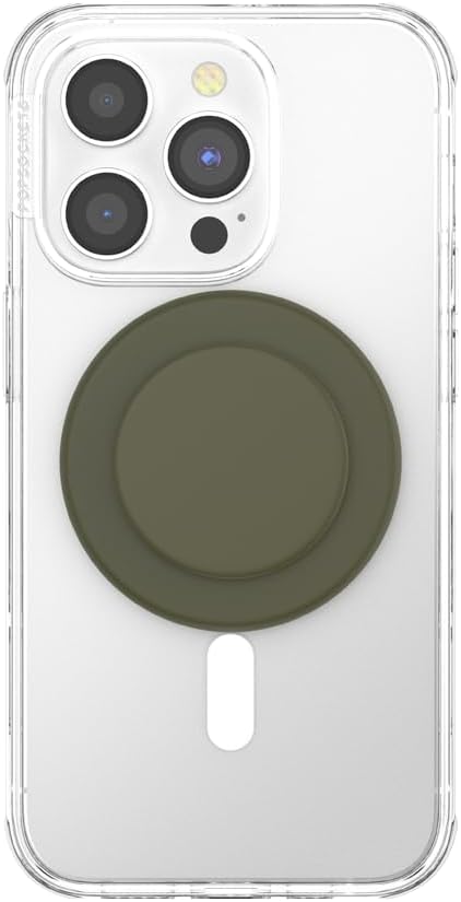 PopSockets Phone Grip for MagSafe, Magnetic Holder, Phone Stand, Green - Soft Touch Fatigue