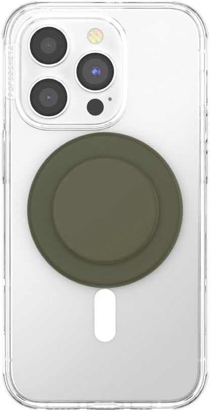 PopSockets Phone Grip for MagSafe, Magnetic Holder, Phone Stand, Green - Soft Touch Fatigue