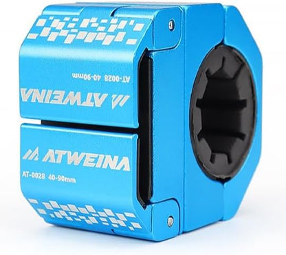 Bike Phone Holder, Motorcycle Phone Mount, Aluminum Alloy Bicycle Handlebar Cell Phone Stand, 360°Rotate Ebike Scooter Phone Clamp Clip, Suitable for 4.5-7.0" Smartphones (Blue)