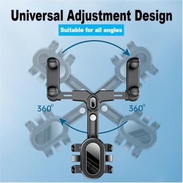 Ultra-Strong Suction Cup Phone Mount for Car - Anti-Shock & Noiseless Dashboard & Windshield Holder, 360° Adjustable Hands-Free Mount for All Smartphone (03)