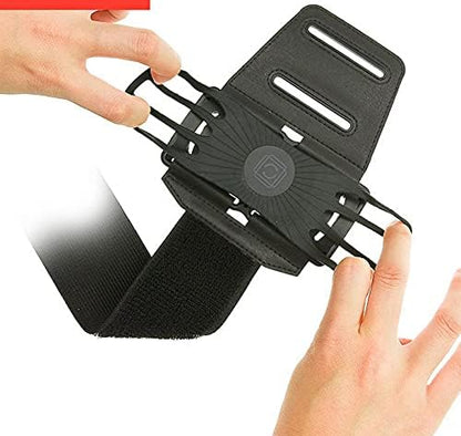 Outdoor Cycling Sport Running Gym 360° Rotating Armband Wristband Phone Holder for iPhone Air, iPhone 17 Pro, 16 Plus 15 14 13 12 11 Pro Max XR Samsung Galaxy A16 A15 A25 A35 A55 A36 A26 A54