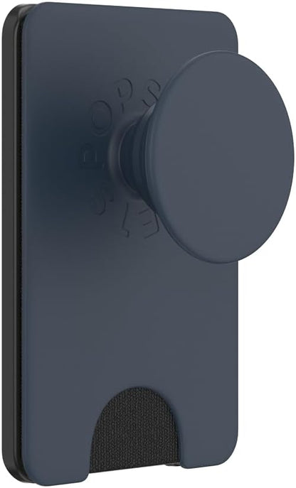 PopSockets Phone Wallet for MagSafe, Phone Card Holder with Grip, Navy Blue - Navy Blue