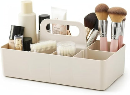 dinrgo Bath caddy for baby,Bathroom Makeup organizer Countertop with Handle,Skincare Caddy for Vanity,Storage Box,bathtub storage,Bathroom Trays,Shower Caddies,Baby Bath Toy Organizer,Desktop storage