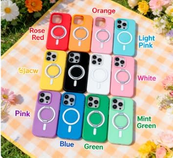 Silicone Phone Case compatible with iPhone 17, 16e, 15 Plus, 14 Pro Max, 13, 12, 11, MagSafe Compatible, Drop Protection, Multiple Colours (Pink)
