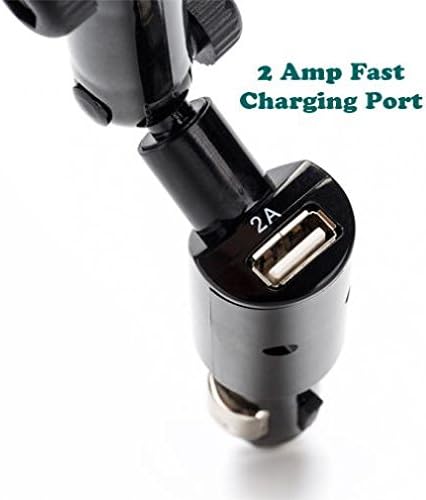 Car Mount Compatible with Motorola Moto e6, Charger Holder DC Socket USB Port Cradle Swivel Plug-in for Moto e6 Phone