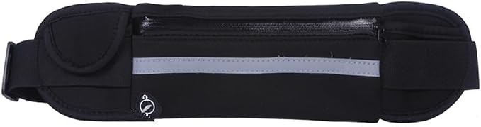 Slim Running Belt for Women Men,Runners Fanny Pack Phone Holder,Run Pouch Waist Belt for Workout Jogging,Money Belt Running Gift Gear Accessories(Black)