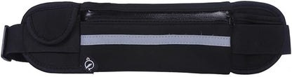Slim Running Belt for Women Men,Runners Fanny Pack Phone Holder,Run Pouch Waist Belt for Workout Jogging,Money Belt Running Gift Gear Accessories(Black)