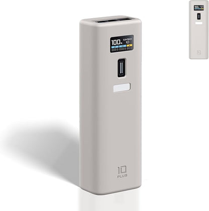 Case Cover for CUKTECH 10 Power Bank 10000mAh, Full-Body Protective Cover for CUKTECH NO.10 Power Bank,Drop-Proof,Scratch-Proof,Shock-Proof,Grey