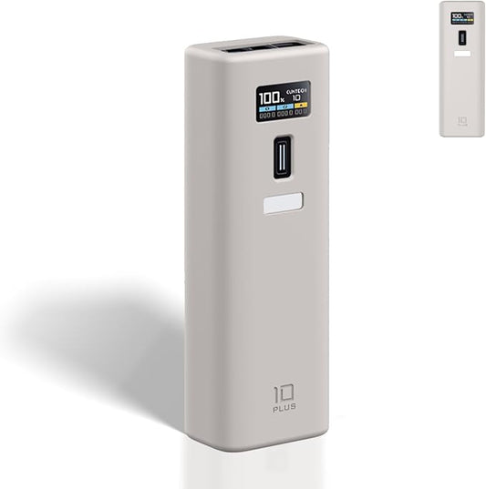 Case Cover for CUKTECH 10 Power Bank 10000mAh, Full-Body Protective Cover for CUKTECH NO.10 Power Bank,Drop-Proof,Scratch-Proof,Shock-Proof,Grey