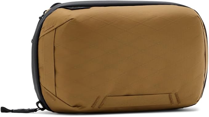 Peak Design Tech Pouch, Coyote, Electronics Organizer for Travel or Everyday Carry, Origami-Style Storage, Cable Pass-Through, Weatherproof, Gear Carry Bag for Men and Women