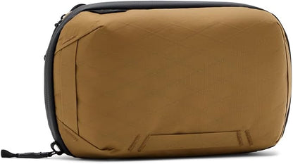 Peak Design Tech Pouch, Coyote, Electronics Organizer for Travel or Everyday Carry, Origami-Style Storage, Cable Pass-Through, Weatherproof, Gear Carry Bag for Men and Women