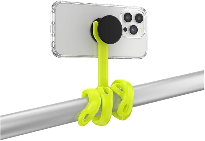 PopSockets Flexible Phone Mount & Stand, Neon Yellow - Chartreuly