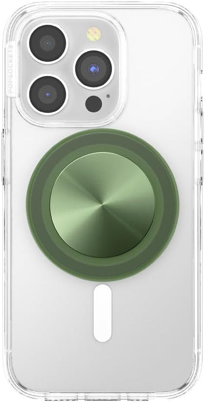 PopSockets Phone Grip for MagSafe, Magnetic Holder, Phone Stand, Green - Alum Radial Love