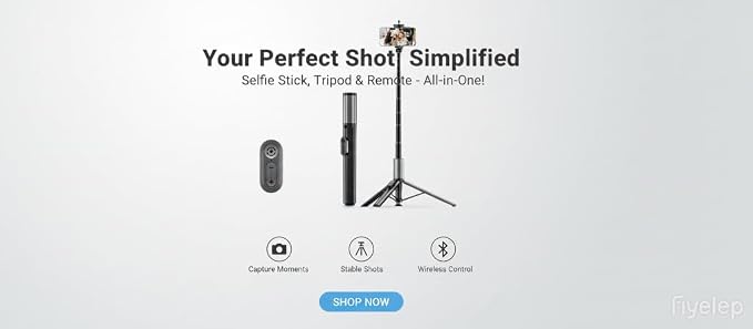 Selfie Stick Tripod for iPhone & Android, Portable Phone Tripod Stand with Bluetooth Remote, One-Click Open, Compact & Lightweight, All-in-1 for Vlog/Travel/Photography (Black)