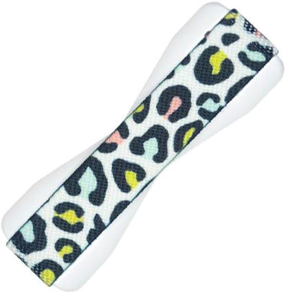 LOVEHANDLE Universal Phone Grip for Smartphones & Mini Tablets - Phone Holder for Hand - Wireless Charging Compatible - Made in The USA - Pastel Leopard