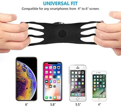 Bike Phone Mount, Universal Bike Phone Holder, 360° Rotatable, Silicone Bicycle Phone Mount Handlebar for iPhones, Galaxy, Xiaomi, Honor, Realme, Huaweii, Pixel, Oneplus and Other 4.5-7.0 Mobile