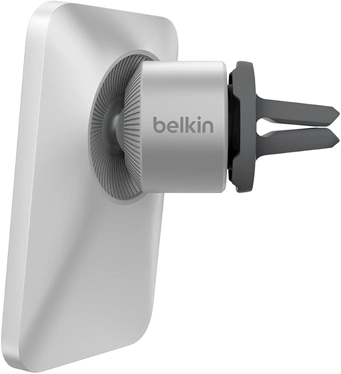 Belkin MagSafe Vent Mount Pro MagSafe iPhone Mount For Car - Silver