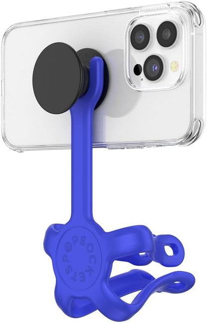 PopSockets Flexible Phone Mount & Stand, Blue - Cobalt