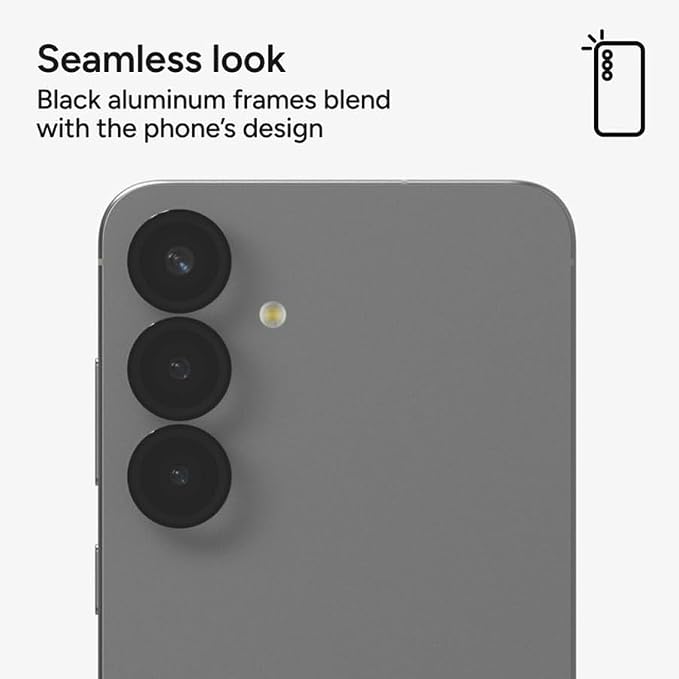 ZAGG Glass Elite Anti-Reflective Samsung Galaxy S25+ Camera Lens Protector – Anti-Glare Technology, Maximum Impact & Scratch Resistance, Smudge-Free Surface, Recycled Materials
