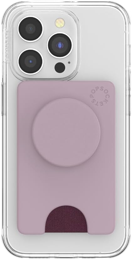 PopSockets Adhesive Phone Wallet and Card Holder with Grip, Light Pink - Blush Pink