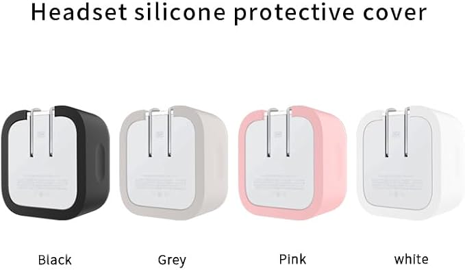 Silicone Protective Case Cover for Apple 35W Double USB-C Power Adapter,Shockproof Drop-Resistant Dust-Proof All-Round Protection Skin Shell (White)