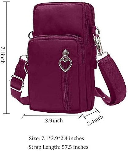 Sports Armband Outdoor Sweat-Proof Running Armbag Cross-Body Shoulder Casual Wallet Purse Gym Fitness Cell Phone Bag Key Holder for iPhone13 Pro/ 12 Pro/Xs Max/Xr,Galaxy S10 Plus, P30 Pro (#14)
