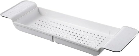 Expandable Bathtub Tray Adjustable Bathtub Storage Shelf Holder For Book Wine Phone Multifunctional Bathroom Tub Rack