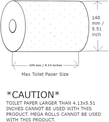 KAISERAUM Recessed Toilet Paper Holder with Pop-Out Shelf, Tissue Paper Roll Holder with Anti-Drop Phone Tray, SUS304 Stainless Steel, Brushed Nickel, GP-014TN, Max Paper Roll Size (4.7x5.5 inches)