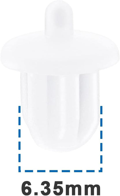 The Lord of the Tools 20Pcs 6.35mm Silicone Anti Dust Plugs Socket Dust Cover Anti Dust Jack Plug Stopper Cap Accessories for Amplifier DVD Karaoke White