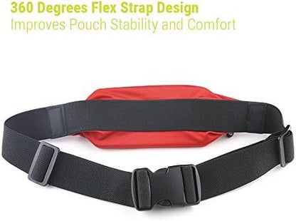 Running Belt Cell Phone Holder, Gear Beast Expandable Waist Pack Fanny Pack, Slim Adjustable Sport Travel Pack Phone Bag Fits 12 Pro Max Mini 11 Pro Max XS XR X 8 Plus Galaxy S20 S10 S9 + Note 20 10 9