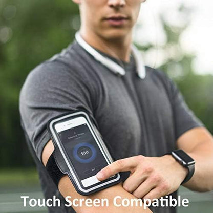 Running Armband Sports Gym Workout Case for Moto Z Force Droid, Cover Band Neoprene Reflective Compatible with Motorola Moto Z Force Droid
