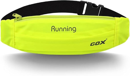 GOX Running Belt Small Waist Packs Slim Fanny Pack for Women Lightweight Waterproof Hip Pack Money Safe Bag in Pants Phone Holder Ultra Running Pouch (green)